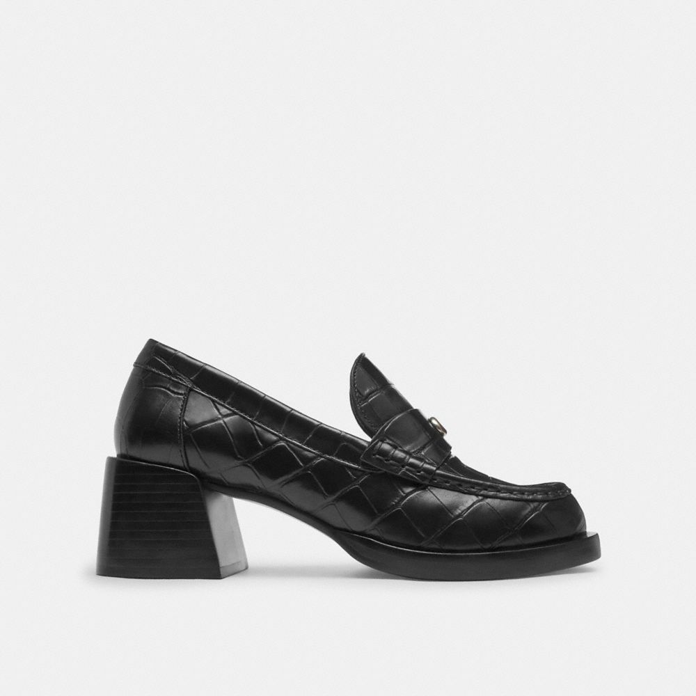 Shop Coach Natalie Loafer In Black