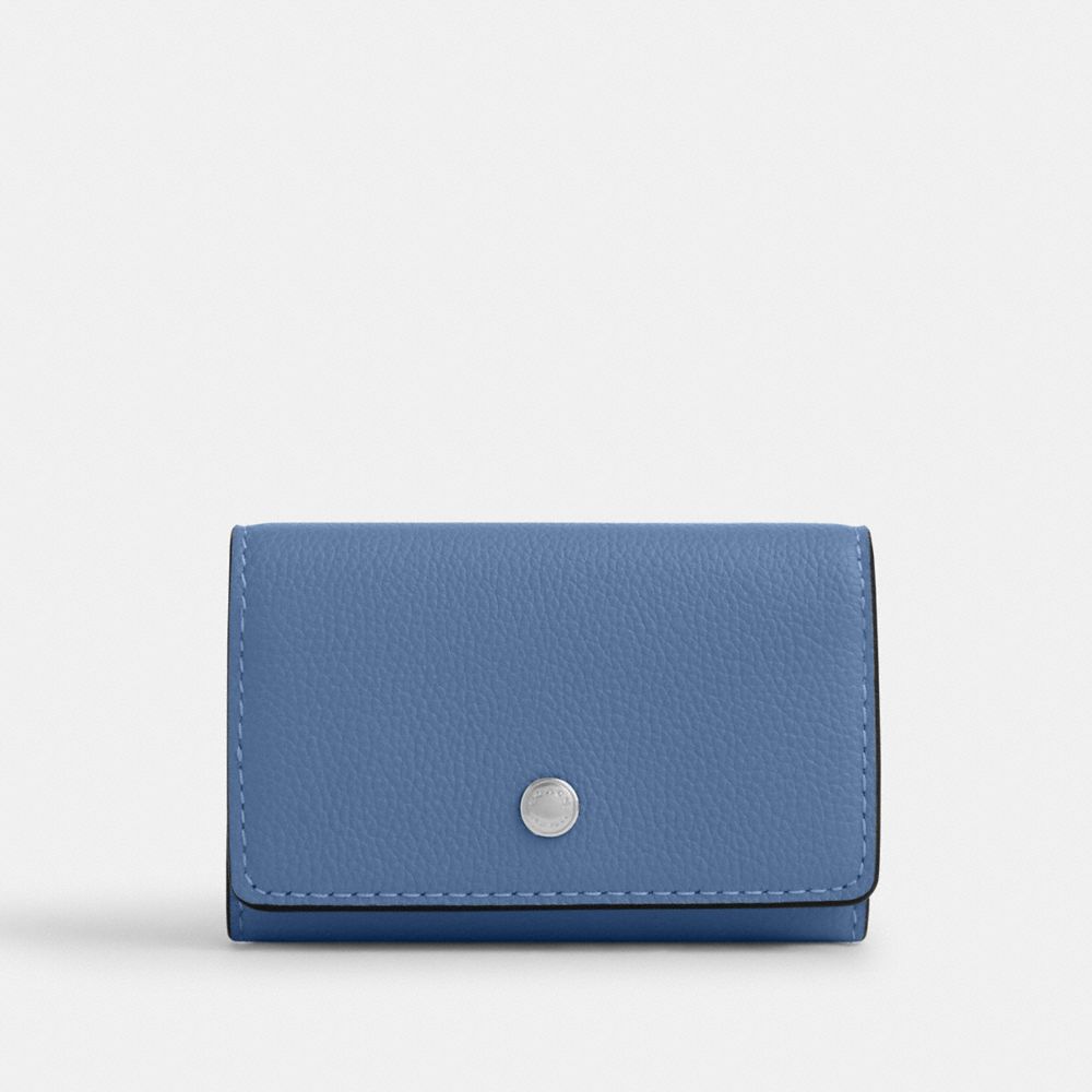 COACH®,ファイブ リング キー ケース,キーケース,ｼﾙﾊﾞｰ/ﾗｲﾄ ﾃﾞﾆﾑ