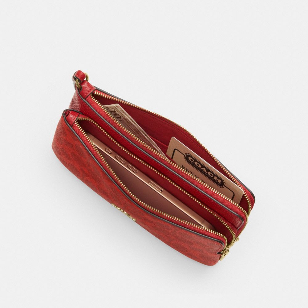 Double Zip Wallet With Horse And Carriage | COACH®