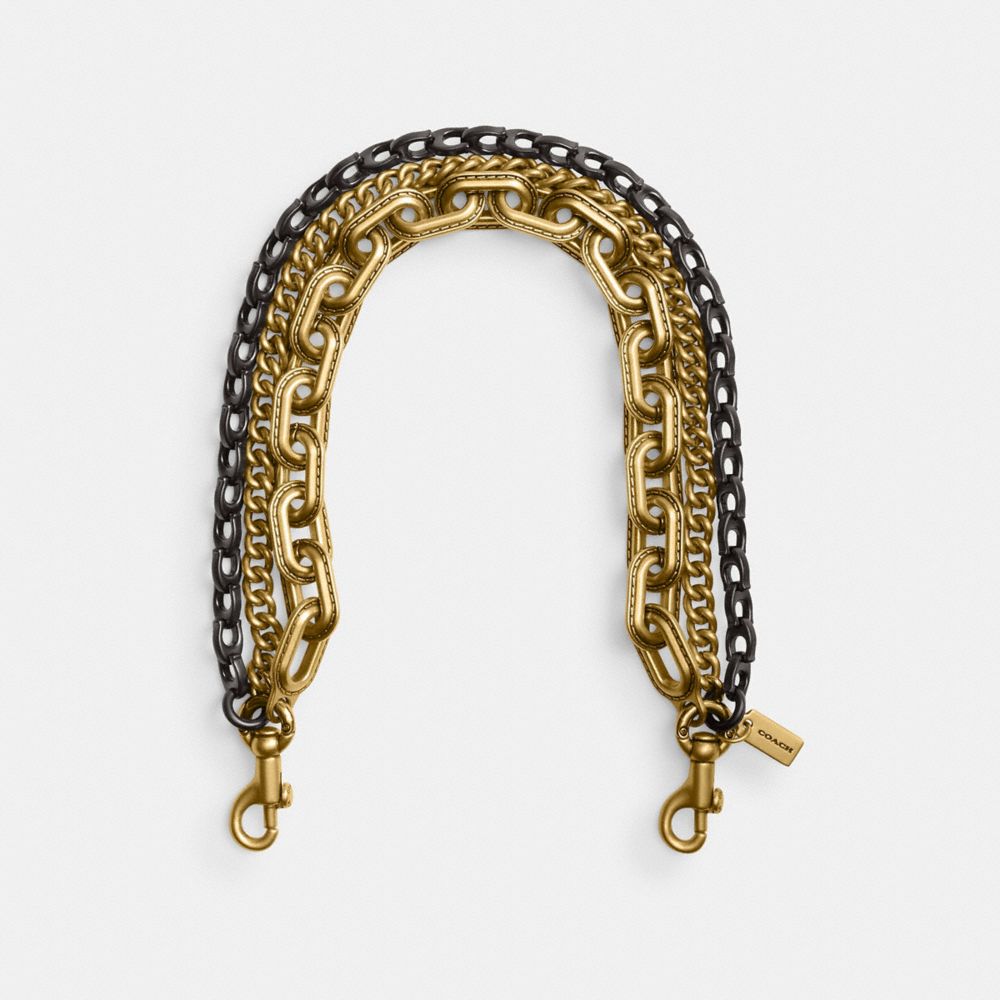 Brass Brass Triple Chain Strap