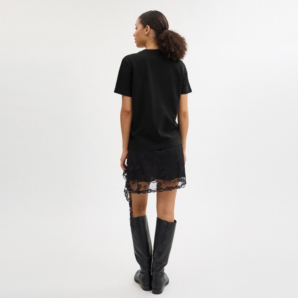 COACH®,コズミック コーチ ロボット プリント シグネチャー スクエア Tシャツ,トップス&ワンピース,