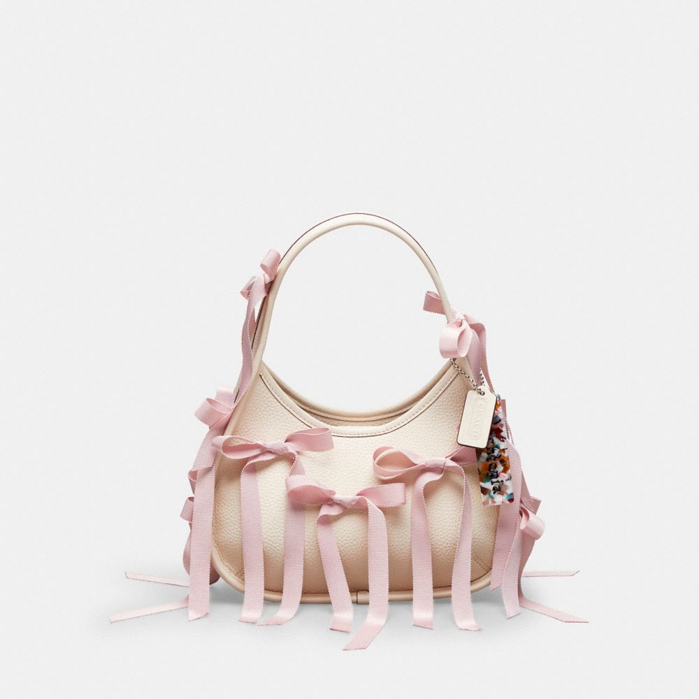 COACH®,Ergo Bag in Coachtopia Leather: Bows All Over,Bow Bags,Cloud,Front View