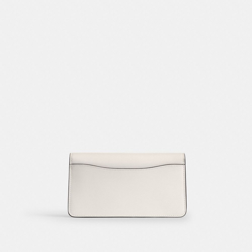 Shop Coach Tabby Chain Clutch In Silver/chalk