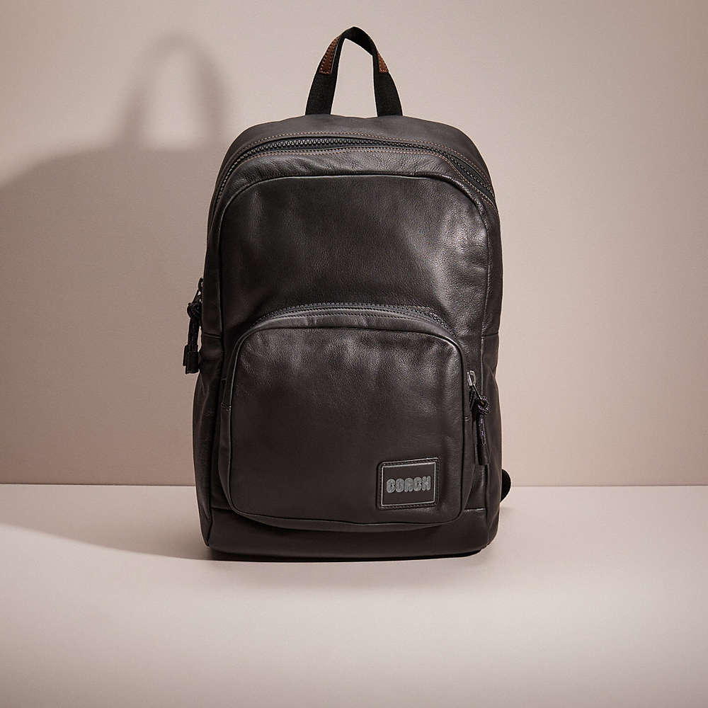 Coach Restored Pacer Tall Backpack With  Patch In Black