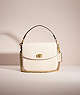 COACH®,RESTORED CASSIE CROSSBODY 19,Polished Pebble Leather,Brass/Chalk,Front View