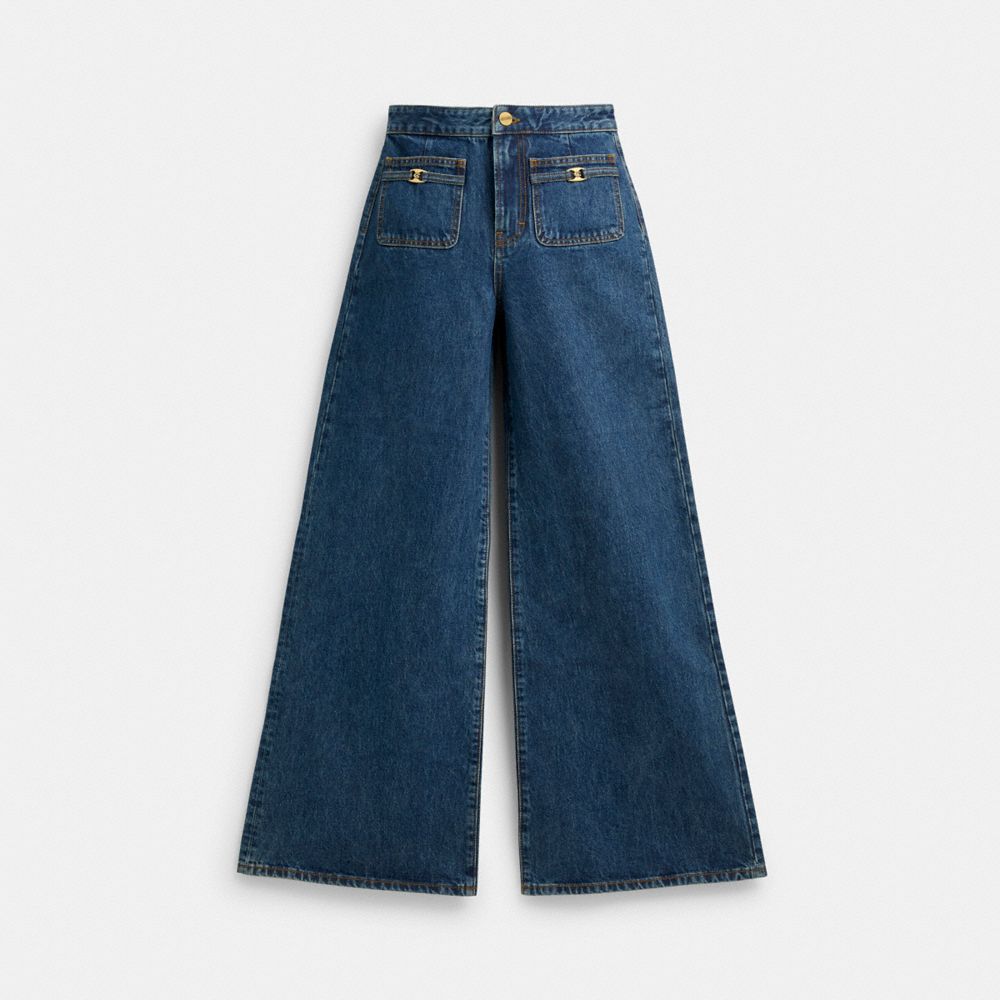 Coach Loom Hose Mit Heritage C In Blue