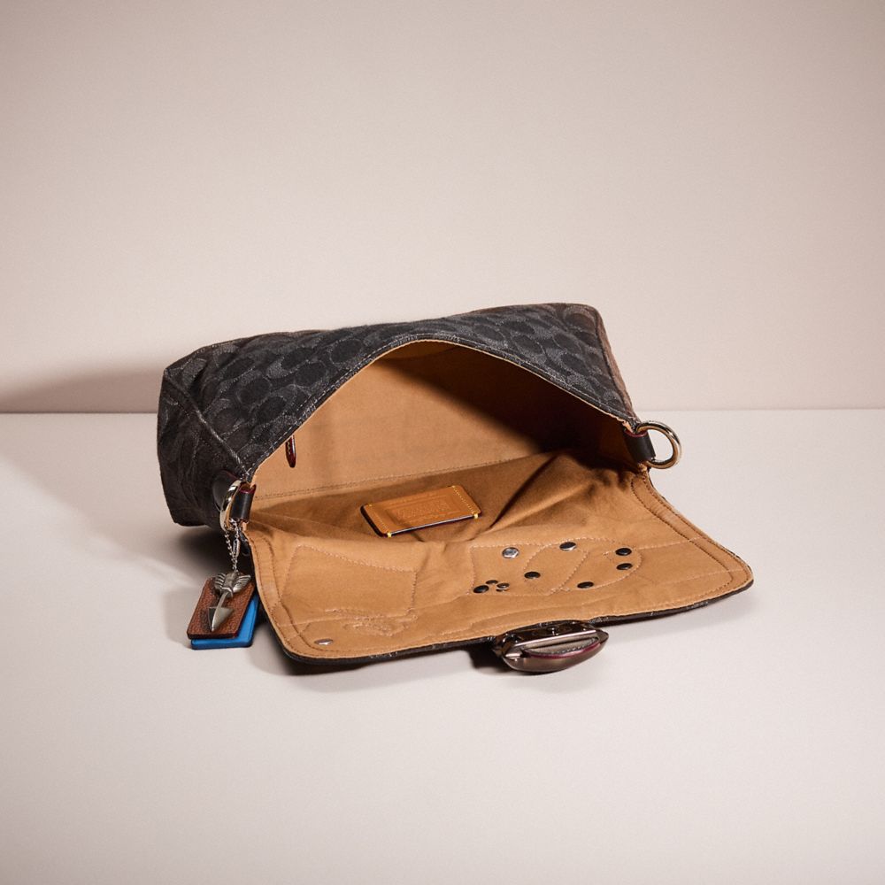 COACH®,Denim,Argent/Denim Noir,Inside View,Top View