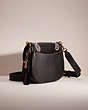 COACH®,UPCRAFTED BEAT SADDLE BAG,Glovetanned Leather,Medium,Denim Dream,Brass/Black,Angle View