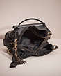COACH®,UPCRAFTED EDIE SHOULDER BAG 31,Polished Pebble Leather,Medium,Denim Dream,Light Gold/Black,Inside View,Top View