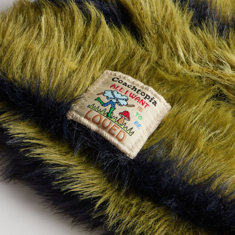 COACH®,Fuzzy Knit Beanie,,Closer View