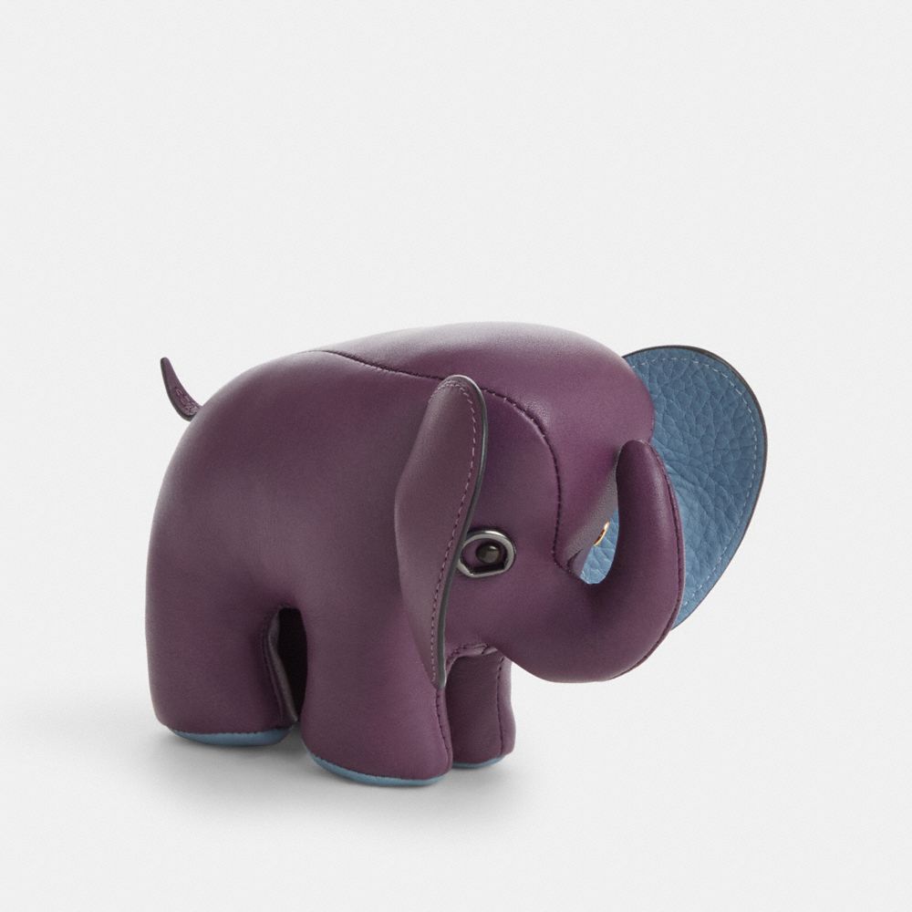 COACH®,Elephant Paperweight,,Front View