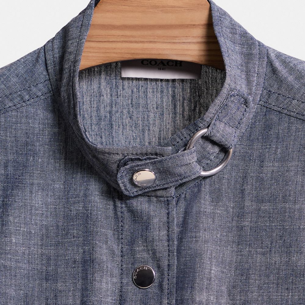 Coach Restored Belted Romper In Blue