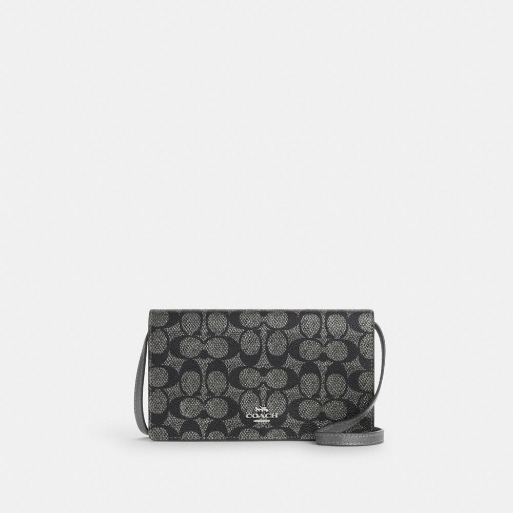 Coach hayden foldover crossbody clutch in signature canvas sale