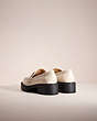 COACH®,RESTORED LEAH LOAFER,Chalk,Back View