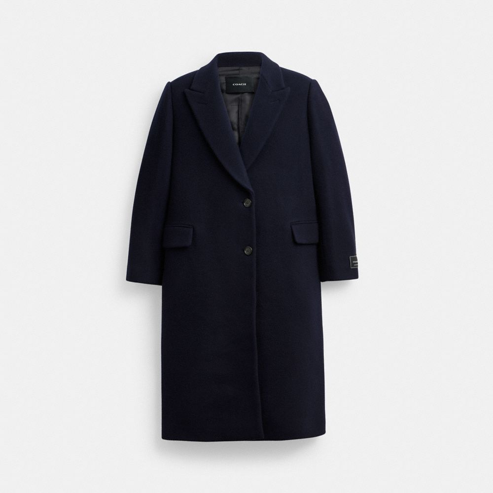 Oversized long wool coat hotsell