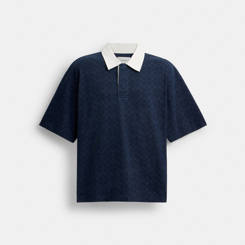 Signature Relaxed Rugby Polo In Organic Cotton