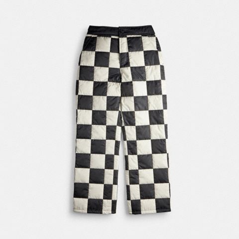 Брюки Coach Coachtopia Loop Puffer Pants With Checkerboard Quilting
