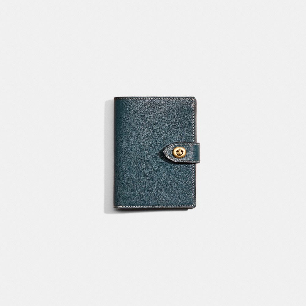 COACH®,Remade Passport Case,,Front View
