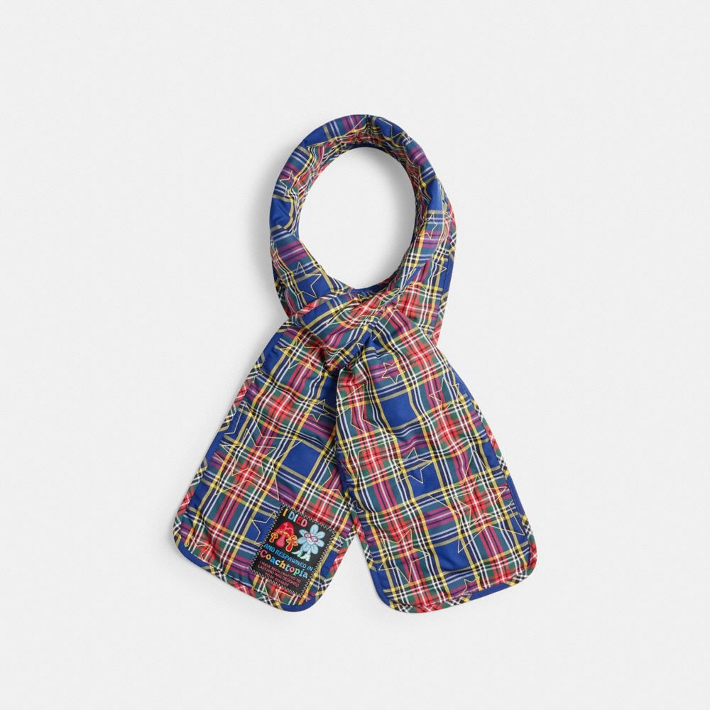 COACH®,Coachtopia Loop Scarf With Plaid Print,,Front View