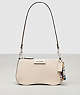 COACH®,Wavy Baguette Bag In Pebbled Coachtopia Leather,Cloud,Front View