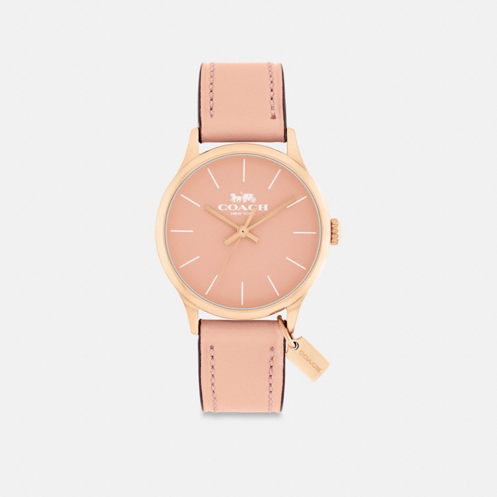 COACH®,Ruby Watch, 32 Mm,Pink,Front View