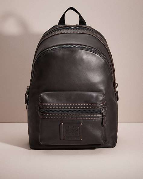 COACH®,RESTORED ACADEMY BACKPACK,Black Copper/Black,Front View