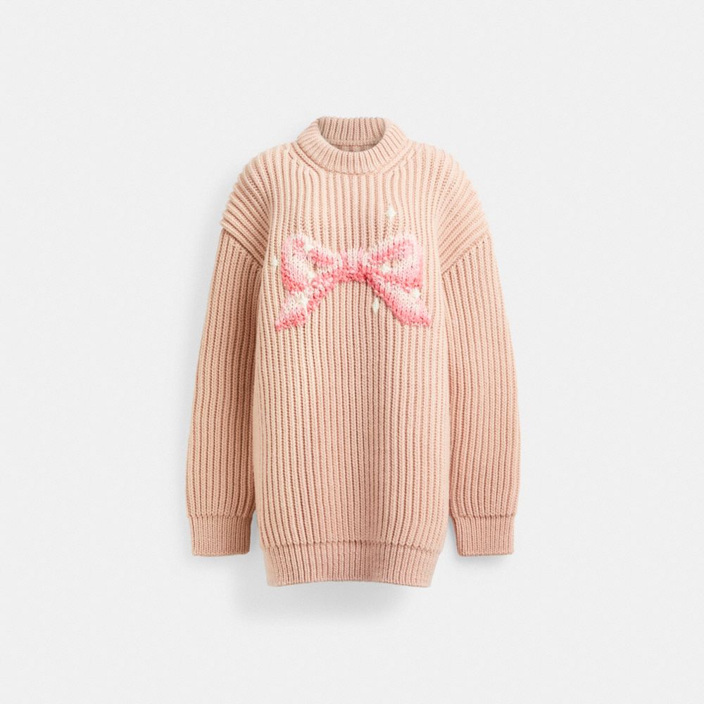 Bow knit sweater