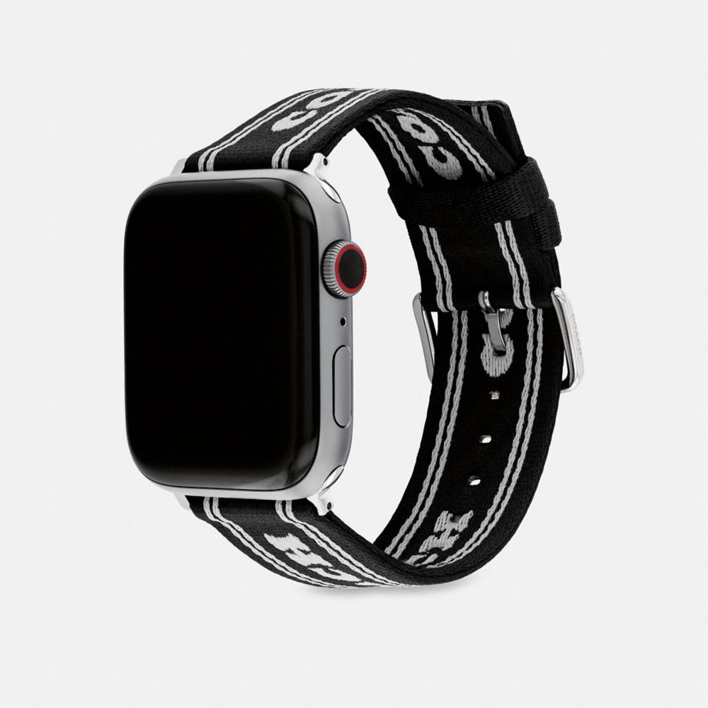 COACH®,APPLE WATCH® ストラップ・42MM/44MM/45MM,ﾌﾞﾗｯｸ