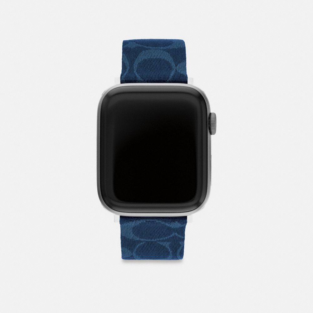 COACH®,APPLE WATCH® ストラップ・42MM/44MM/45MM,ﾌﾞﾙｰ