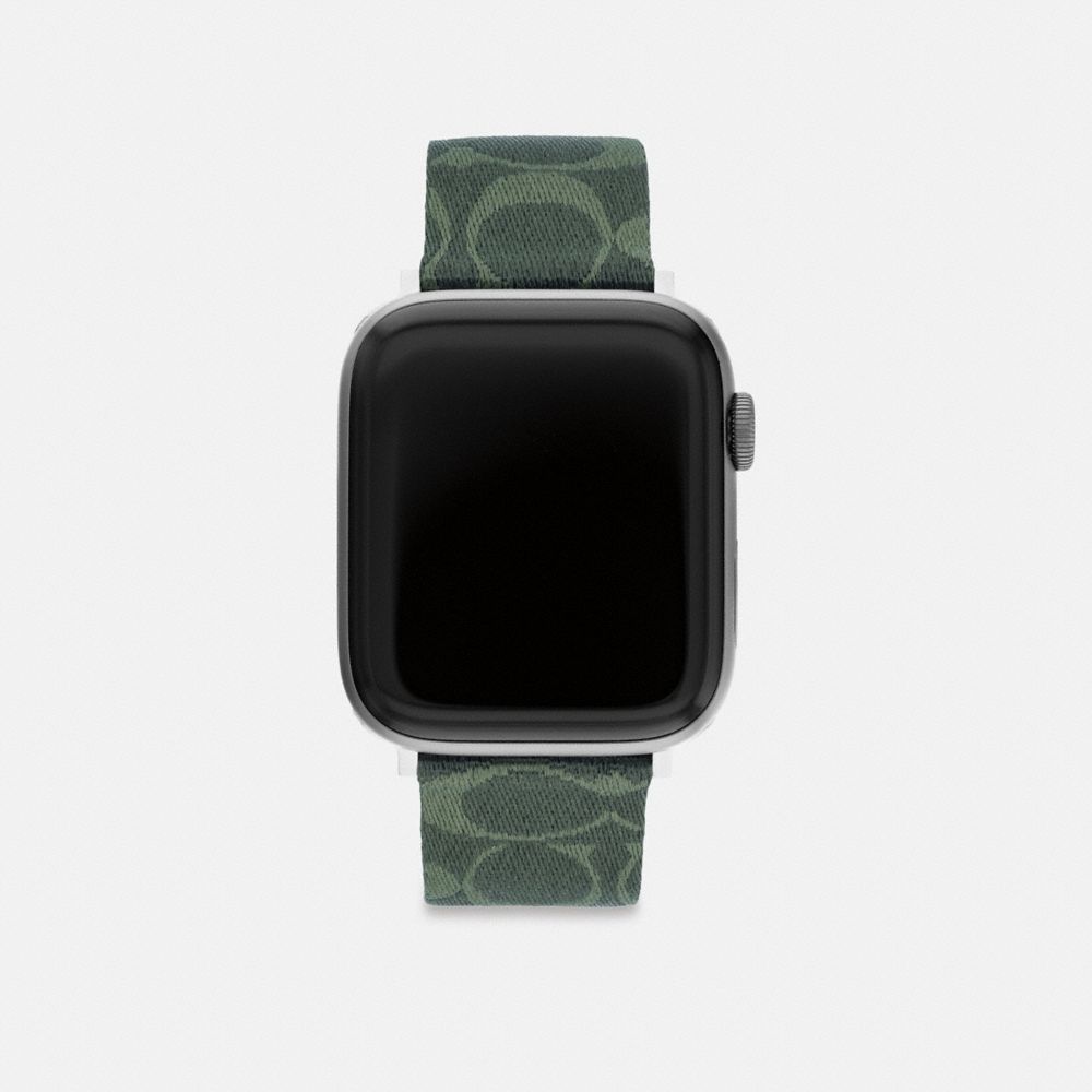 COACH®,APPLE WATCH® ストラップ・42MM/44MM/45MM,ｸﾞﾘｰﾝ