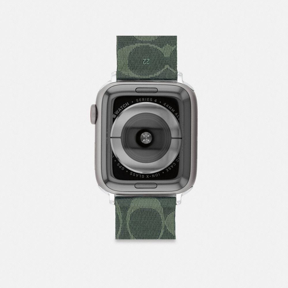 COACH®,APPLE WATCH® ストラップ・42MM/44MM/45MM,ｸﾞﾘｰﾝ