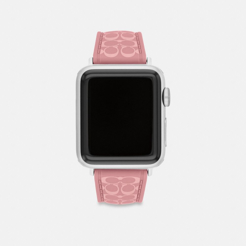 Coach Apple Watch® Strap, 38mm, 40mm And 41mm In Pink