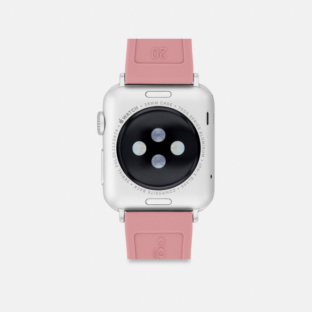 Coach Apple Watch® Strap, 38mm, 40mm And 41mm In Pink
