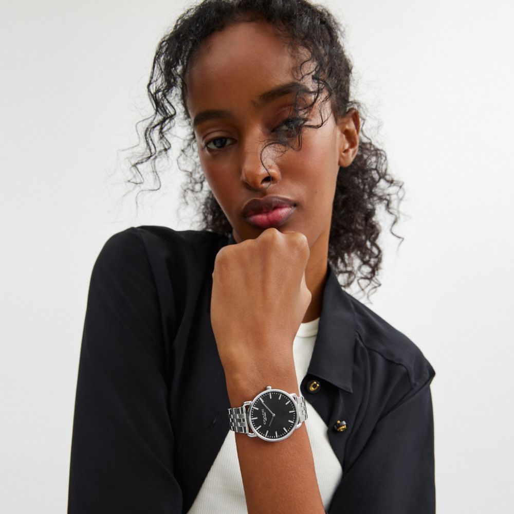 Shop Coach Elliot Watch Gift Set, 36mm And 41mm In Stainless Steel