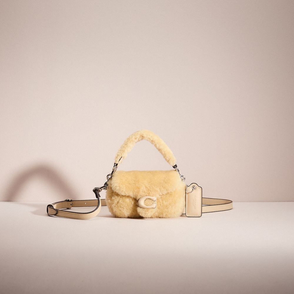 COACH®,Restored Tabby 12 In Shearling,,Front View