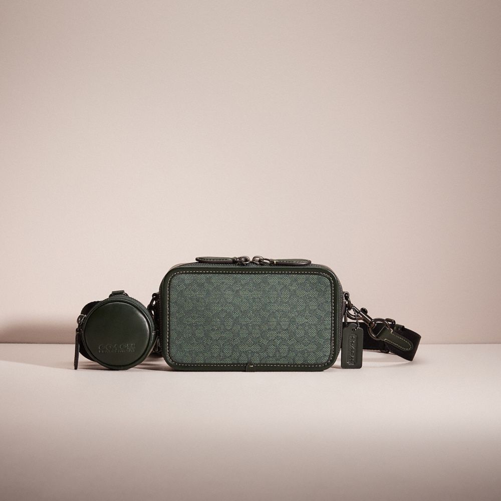 COACH® | Restored Charter Slim Crossbody In Micro Signature Jacquard