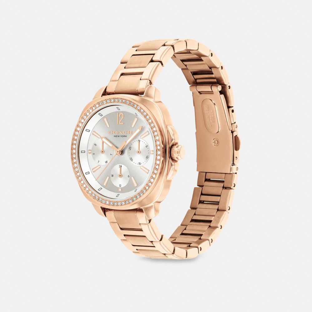 Coach Kitt Chronograph Watch, 34mm In Rose Gold