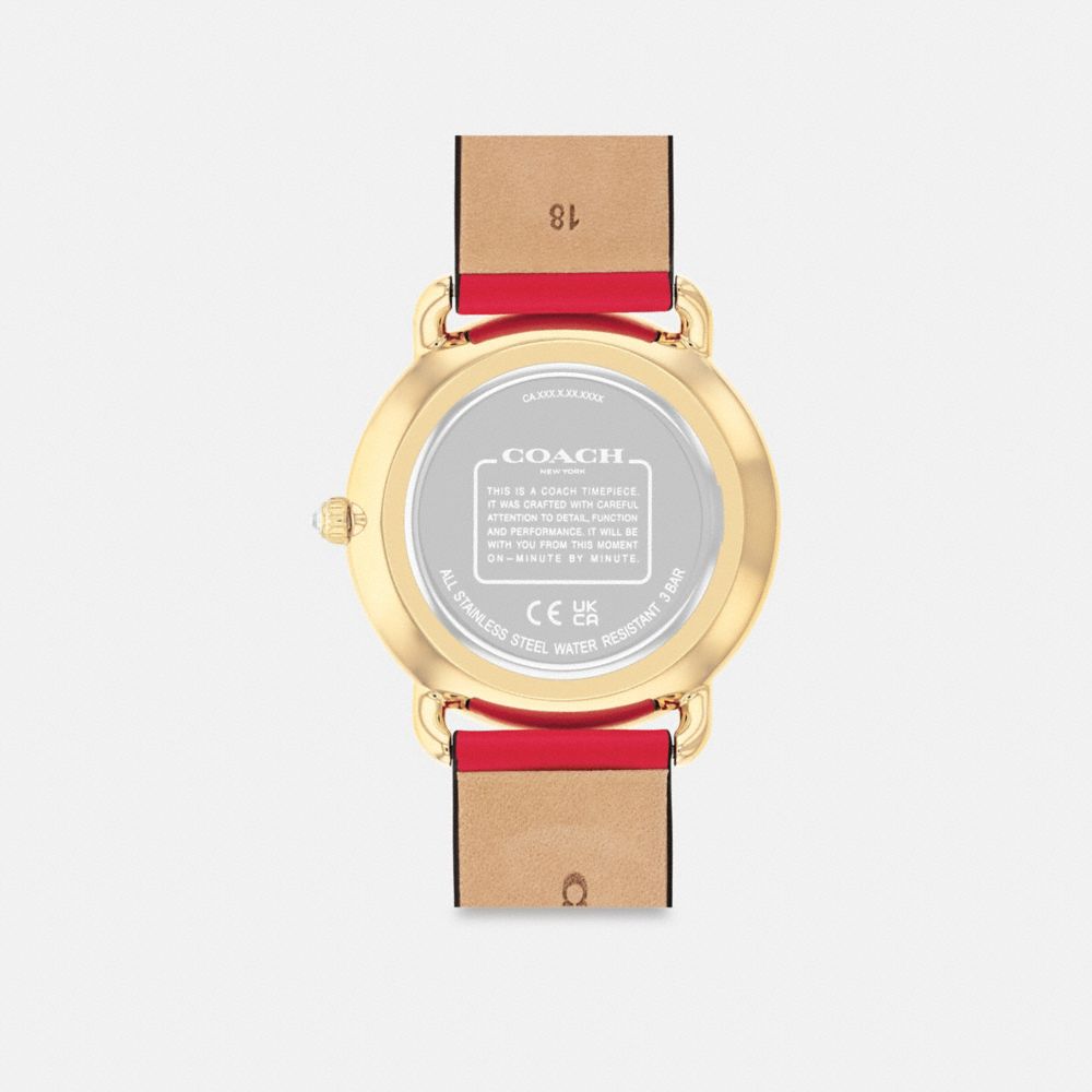 COACH®,Elliot Watch, 36 Mm,,Back View