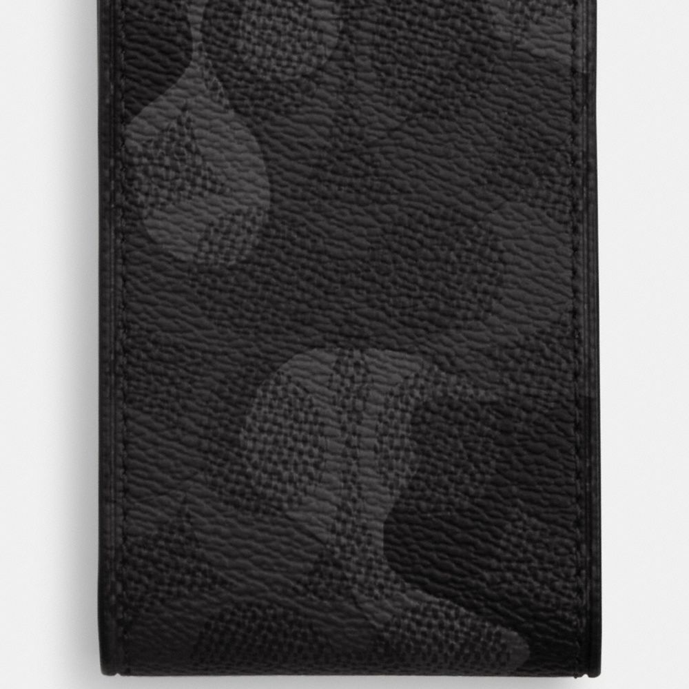 COACH®,ラゲージ タグ・シグネチャー カモ プリント,スマホケース&小物ポーチ,ｸﾞﾘｰﾝ ﾏﾙﾁ