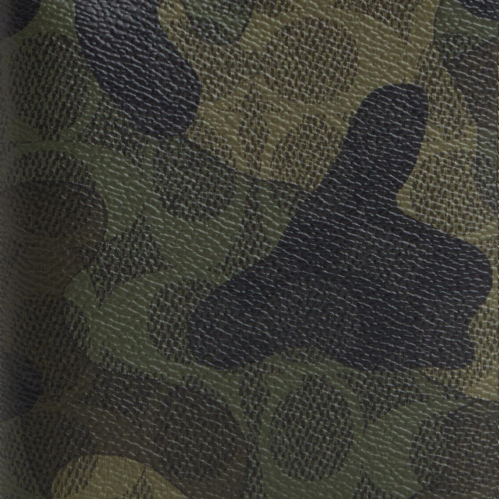 COACH®,Passport Card Case In Signature Camo Print,Bi Fold,Passport Case,Pouch,Card Case,Travel,Multi Color