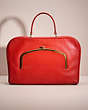 COACH®,VINTAGE CASHIN CARRY ATTACHE BAG,Leather,Medium,Bonnie Cashin Edit,Red,Front View