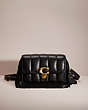 COACH®,UPCRAFTED STUDIO SHOULDER BAG WITH QUILTING,Brass/Black,Front View