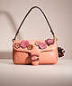 COACH®,UPCRAFTED PILLOW TABBY SHOULDER BAG 26,Medium,Brass/Light Coral,Front View