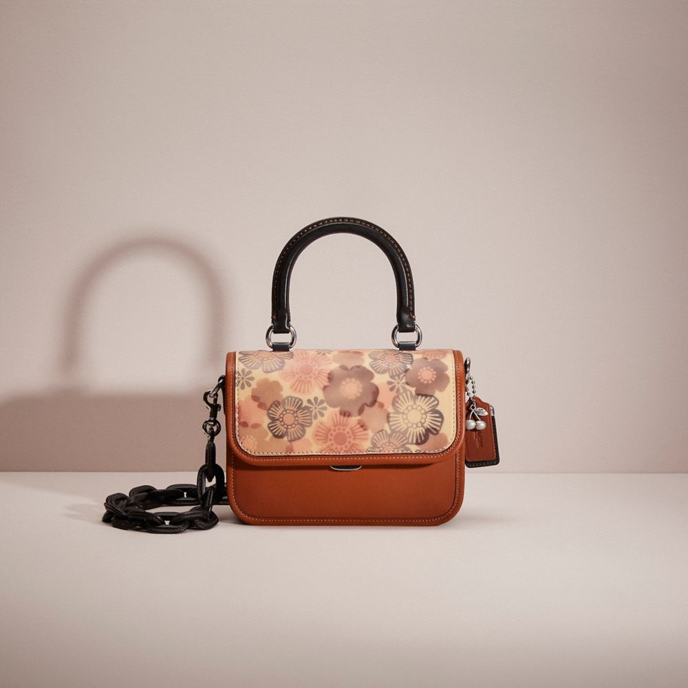 COACH®,UPCRAFTED ROGUE TOP HANDLE IN COLORBLOCK,Garden Party,Brass/Canyon Multi,Front View