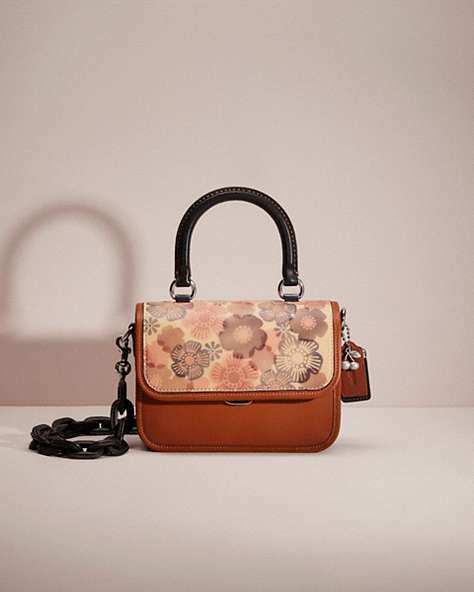 COACH®,UPCRAFTED ROGUE TOP HANDLE IN COLORBLOCK,Garden Party,Brass/Canyon Multi,Front View