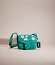 COACH®,UPCRAFTED TABBY MESSENGER 19,Garden Party,Silver/Bright Green,Front View