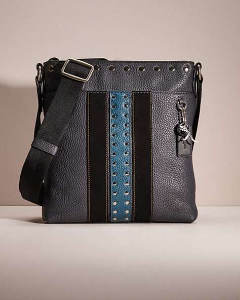 COACH®,UPCRAFTED METROPOLITAN SLIM MESSENGER,Ak/Midnight/Mineral,Front View