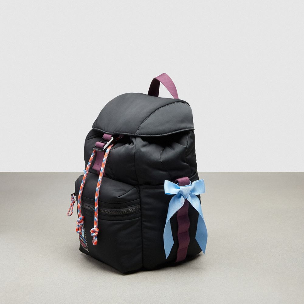 COACH®,Jeu de nœuds en polyester 100 % recyclé,Bleu Pâle,Bundle View