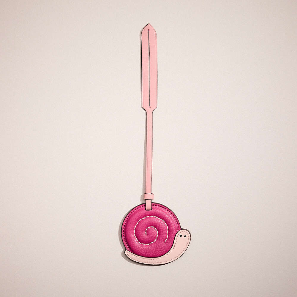 Coach Remade Puffy Snail Bag Charm In Pink