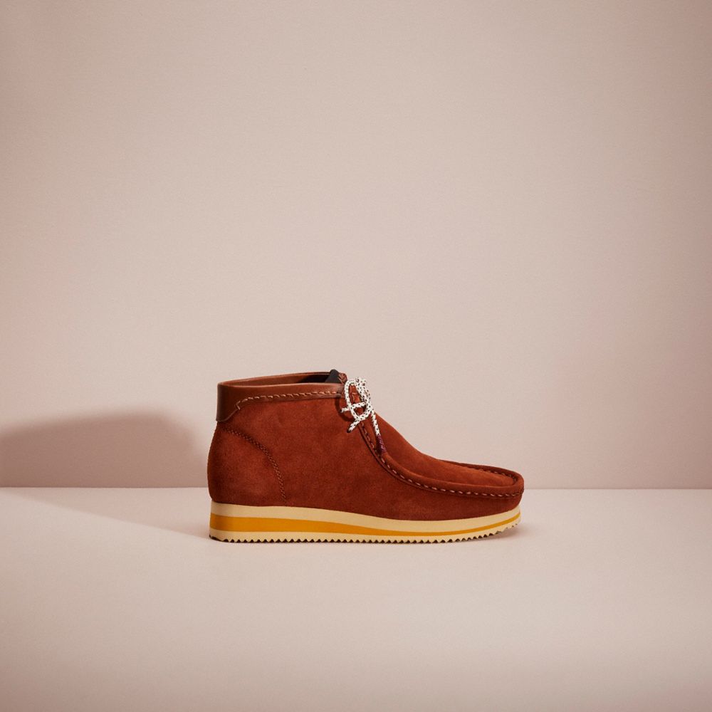 COACH®,RESTORED CHUKKA BOOT,Sequoia,Front View